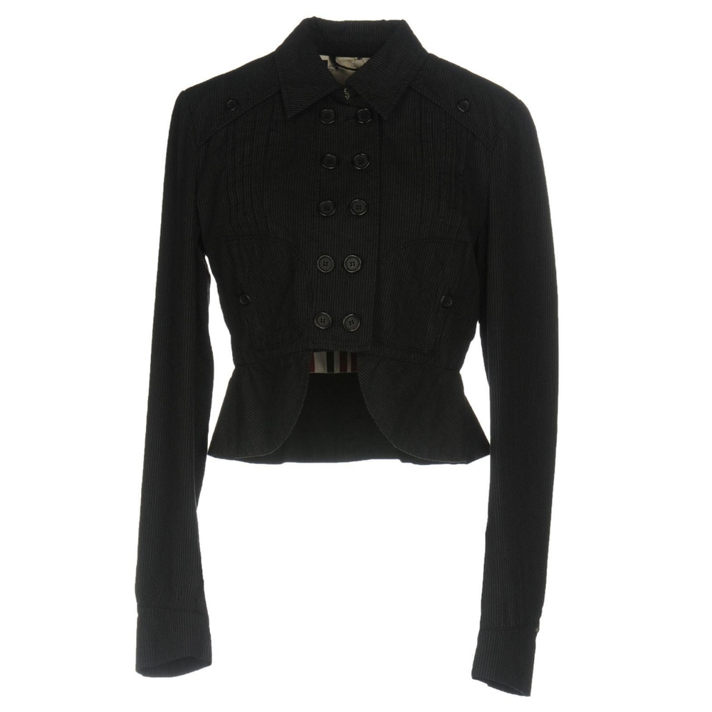 I'M Isola Marras Black Cropped Jacket, Size 8.